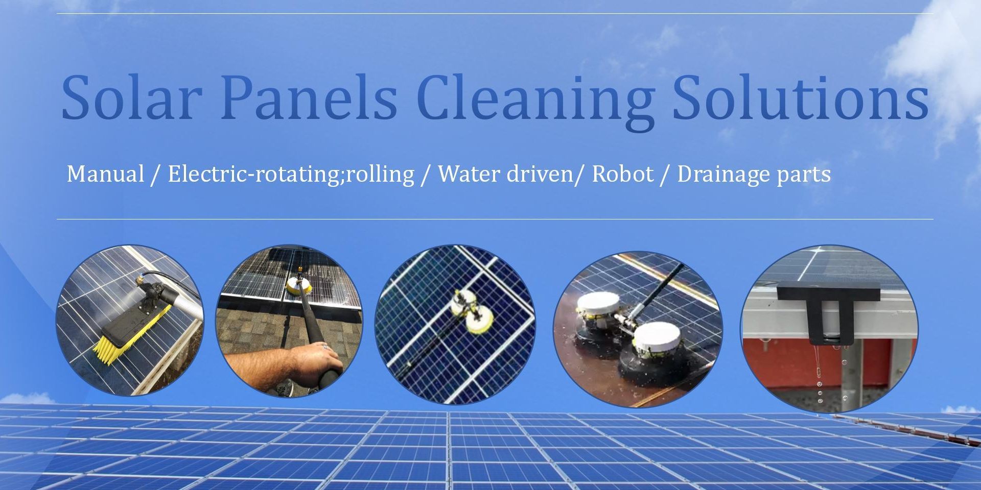 Solar Panel Cleaning Brushes